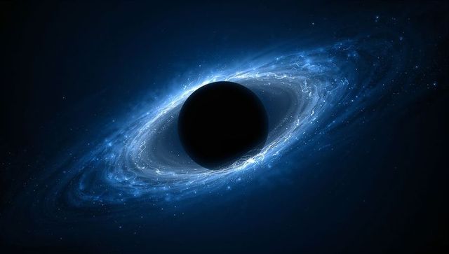 Mysterious Black Hole with Bright Accretion Disk in Deep Space