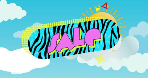 Vintage Sale Banner with Zebra Print and Abstract Background - Download Free Stock Images Pikwizard.com