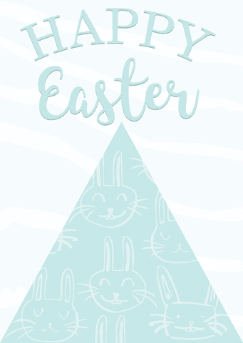 Happy Easter Greetings Bunnies on Transparent Background - Download Free Stock Videos Pikwizard.com