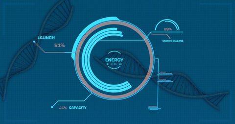 Innovative Data Analytics Over DNA Structures on Blue Grid - Download Free Stock Images Pikwizard.com