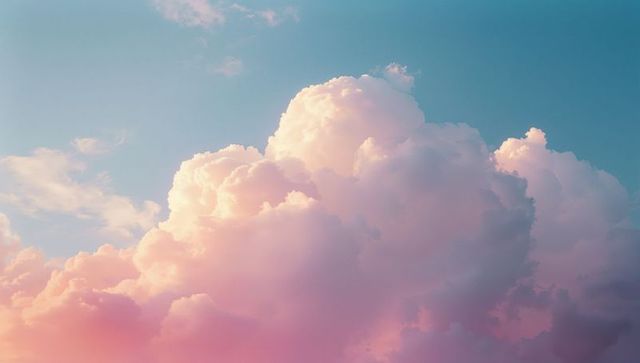 Vibrant Pink Clouds in Sunrise Sky