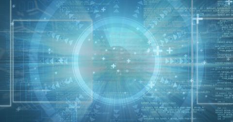 Futuristic HUD Display with Financial Data and Bright Light Effects - Download Free Stock Images Pikwizard.com