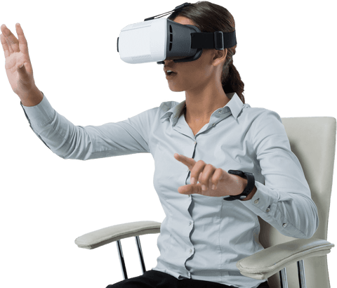 Transparent Digital Innovation with Virtual Reality Headset - Download Free Stock Videos Pikwizard.com