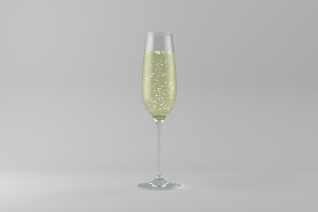 Transparent Glass of Sparkling Champagne Vector Illustration - Download Free Stock Videos Pikwizard.com