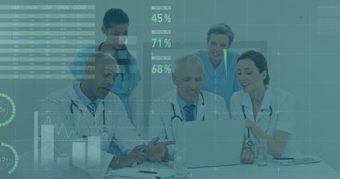 Diverse Healthcare Team Analyzing Data with Technology - Download Free Stock Images Pikwizard.com