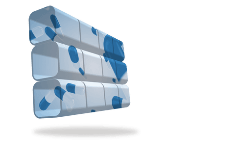 Transparent Digital Bricks Filled with Pills on Abstract Background - Download Free Stock Videos Pikwizard.com