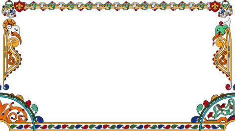 Ornate Medieval Transparent Frame with Birds and Vines - Download Free Stock Videos Pikwizard.com