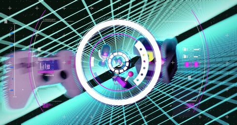 Futuristic Gaming Interface with Technological Elements - Download Free Stock Images Pikwizard.com