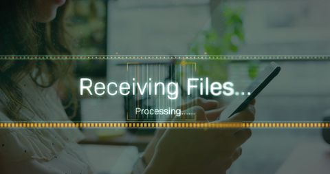 businesswoman processing files on smartphone screen - Download Free Stock Images Pikwizard.com
