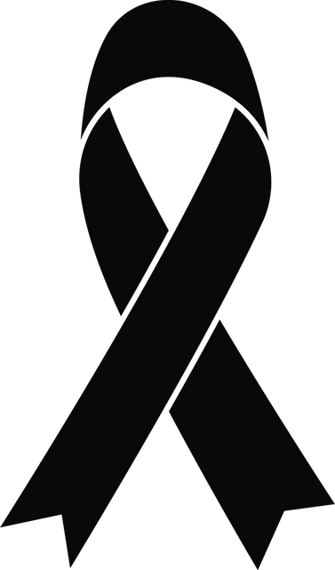 Black Ribbon Vector on Transparent Background for Health Awareness and Remembrance - Download Free Stock Videos Pikwizard.com