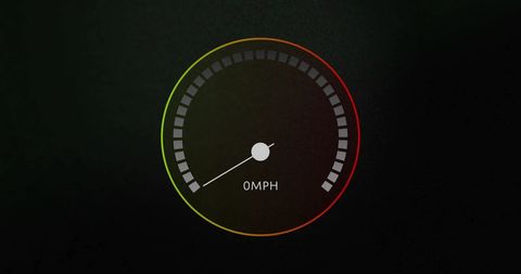 Stationary Speedometer Need Draws Focus on Measurement Standards - Download Free Stock Images Pikwizard.com