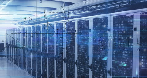 Visualizing Data Processing with Server Technology and Math Equations