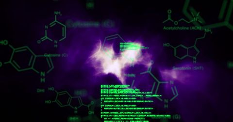 Digital Chemical Structures and Data in Abstract Design - Download Free Stock Images Pikwizard.com