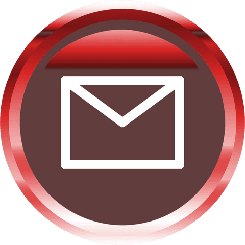 Red Shiny Envelope Icon on Transparent Background for Emails - Download Free Stock Videos Pikwizard.com