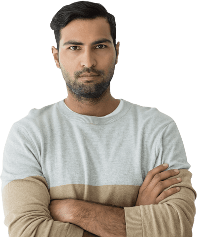 transparent confident indian businessman with arms crossed - Download Free Stock Videos Pikwizard.com