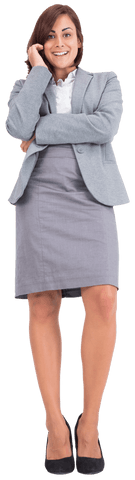 smiling young businesswoman in professional attire on transparent background - Download Free Stock Videos Pikwizard.com