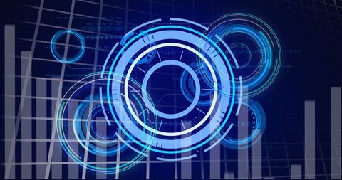 Futuristic Digital Dashboard with Data Processing - Download Free Stock Images Pikwizard.com