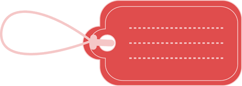 Red Gift Label on Transparent Background for Celebration - Download Free Stock Videos Pikwizard.com