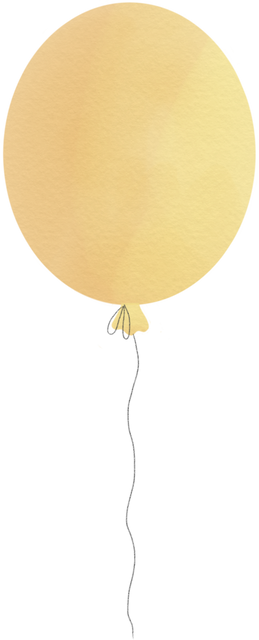 Yellow Party Balloon Vector on Transparent Background - Download Free Stock Videos Pikwizard.com