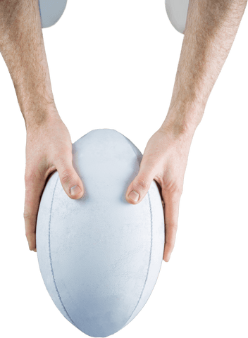 hands holding rugby ball on transparent background - Download Free Stock Videos Pikwizard.com
