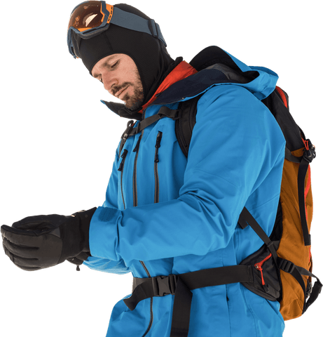 transparent skier wearing gear for mountain adventure - Download Free Stock Videos Pikwizard.com