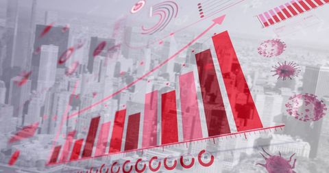 Business Growth Analytics with COVID-19 Impact Illustration