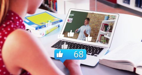 Virtual Meeting and Social Media Interaction Concept - Download Free Stock Images Pikwizard.com