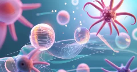 Futuristic Vision: Abstract Technology with Spiky Tentacles