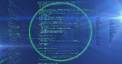 Scope Scanning and Data Processing in Digital Space - Download Free Stock Images Pikwizard.com