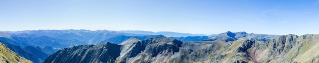 Scenic Mountain Range Panorama under Clear Blue Sky - Download Free Stock Photos Pikwizard.com