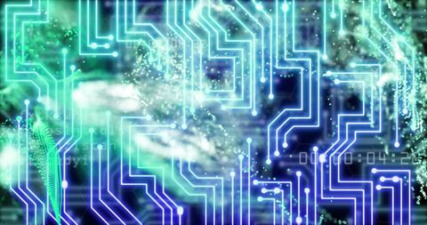 Futuristic Circuit Board with Digital Data Connections - Download Free Stock Images Pikwizard.com