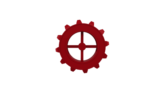 red transparent gear symbol isolated on white - Download Free Stock Videos Pikwizard.com