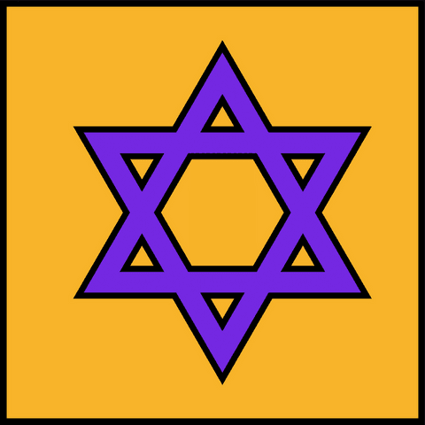 purple geometric six-pointed star on transparent background - Download Free Stock Videos Pikwizard.com