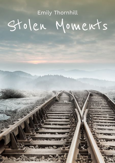 Composite of stolen moments emily thornhill text over landscape with rail track and mountains - Download Free Stock Videos Pikwizard.com