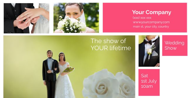 Elegant Bridal Show Promotion Template with Matrimonial Retreat Style - Download Free Stock Templates Pikwizard.com