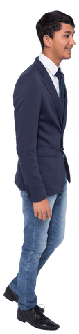 Happy Young Businessman in Smart Casual Attire on Transparent Background - Download Free Stock Videos Pikwizard.com