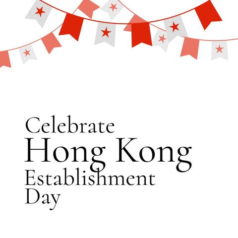Celebrate Hong Kong Establishment Day with Festive Elements - Download Free Stock Templates Pikwizard.com