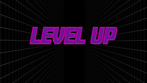 Laser Grid Neon Level Up Digital Background