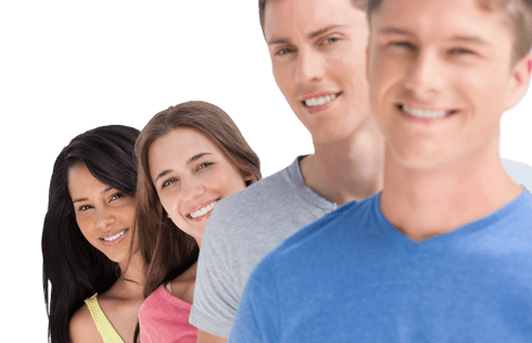 Diverse Friends Smiling in a Row on Transparent Background - Download Free Stock Videos Pikwizard.com