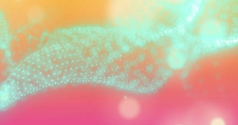 Abstract Glowing Waves on Vibrant Background