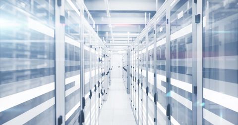 Digital Era and Data Processing in Server Room Showing Mathematical Equations - Download Free Stock Images Pikwizard.com