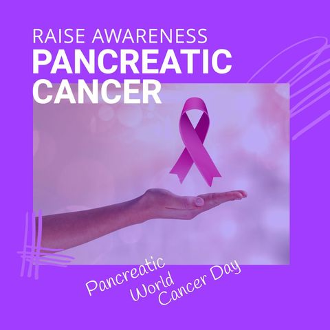 Pink Ribbon in Hand for Pancreatic Cancer Awareness - Download Free Stock Templates Pikwizard.com