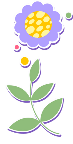 stylized flower and leaves illustration on transparent background - Download Free Stock Videos Pikwizard.com