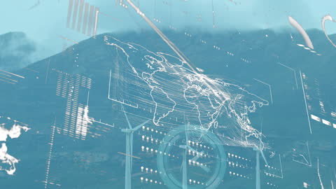 Global Digital Networking Over Wind Turbines