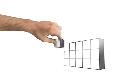 Male Hand Arranging Blocks on Transparent Background - Download Free Stock Videos Pikwizard.com