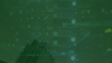 Digital Security and Technology Concept with Neon Lights