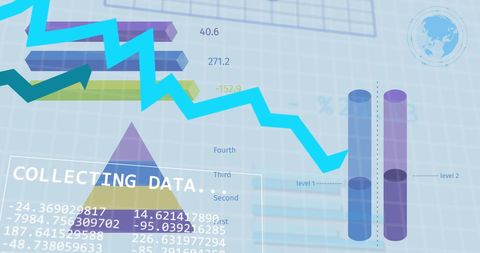 Dynamic Financial Data Analysis and Global Trends Visualization - Download Free Stock Images Pikwizard.com