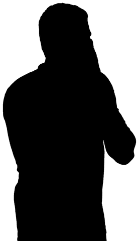 transparent silhouette of man touching face - Download Free Stock Videos Pikwizard.com