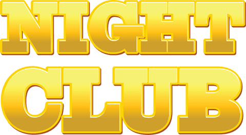 yellow text night club logo on transparent background - Download Free Stock Videos Pikwizard.com