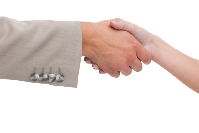 Close-up Transparent Handshake Between Male and Female Hands - Download Free Stock Videos Pikwizard.com